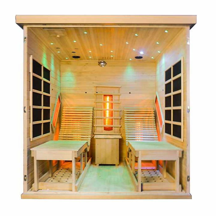 Infrared Sauna Room Indoor 2 Person Hemlock Sauna