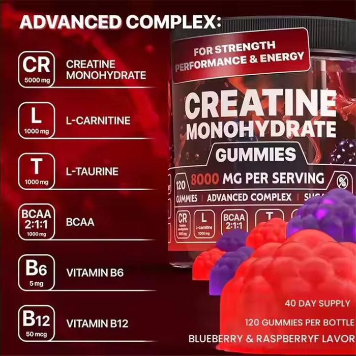 5000mg Creatine Monohydrate Gummy Sports Nutrition